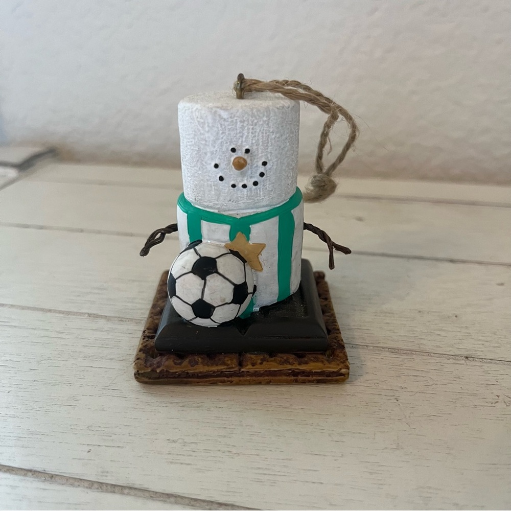 The Original S’mores Midwest Soccer Player Ball Christmas Holiday Ornament
